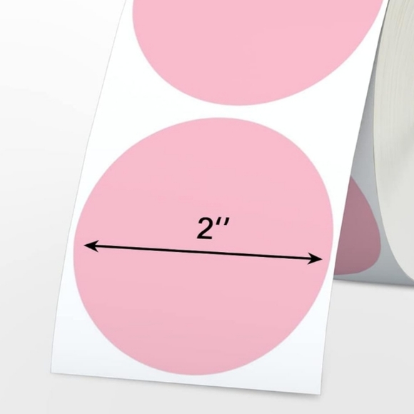 BUY NOW! 100 Thermal Stickers Available in Different Colors  2"Round QRCODE - Picture 7 of 16